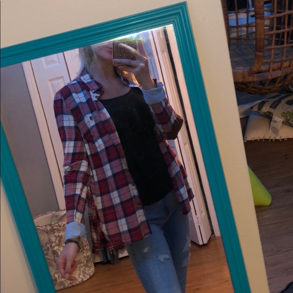 red and white flannel